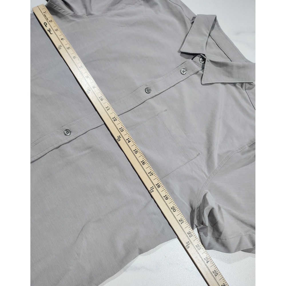 Vuori Bridge Short Sleeve  Shirt Men's Size Large Gray V184 - Picture 6 of 10